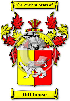 Hill house Family Crest Download (jpg) Legacy Series - 150 DPI